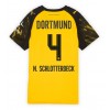 Borussia Dortmund Nico Schlotterbeck #4 Hjemmedrakt Kvinner 2025-26 Kortermet